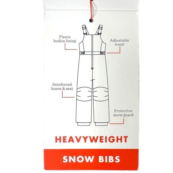 NEW Cat & Jack Baby Snow Bib Navy Blue 12M - Picture 6 of 8